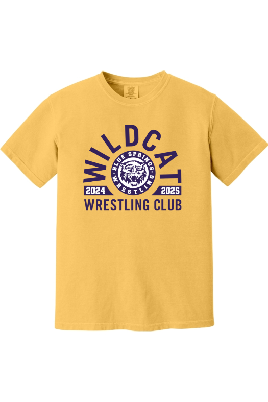 Wildcat Wrestling Club Comfort Colors Garment-Dyed Heavyweight T-Shirt