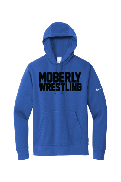 Moberly High School Nike Club Fleece Sleeve Swoosh Pullover Hoodie NKDR1499