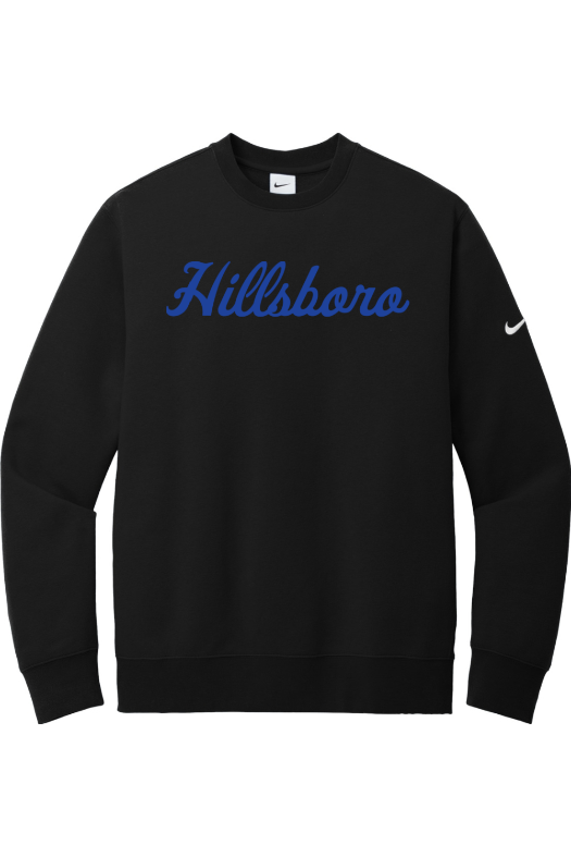 Hillsboro HS Wrestling Nike Club Fleece Sleeve Swoosh Crew NKFD9863