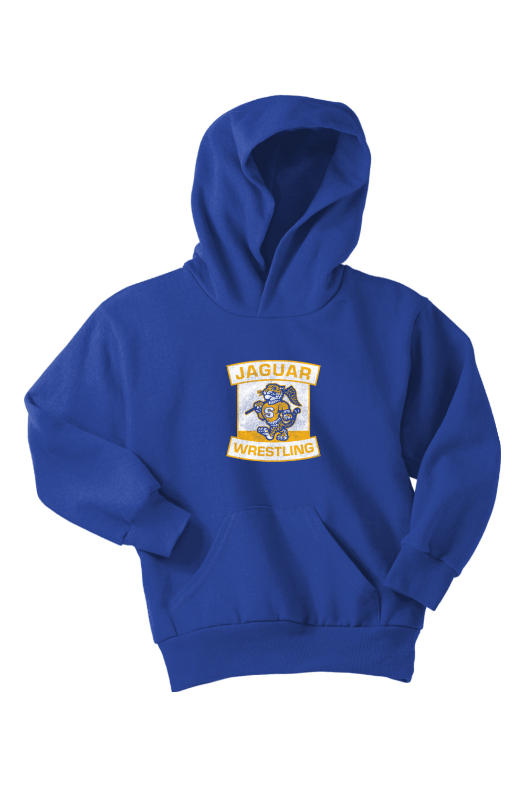 Seckman Wrestling Port & Company - Youth Core Fleece Pullover Hooded Sweatshirt. PC90YH