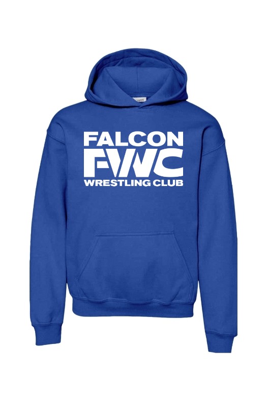 Falcon Wrestling Club Gildan Heavy Blend Youth Hooded Sweatshirt - 18500B