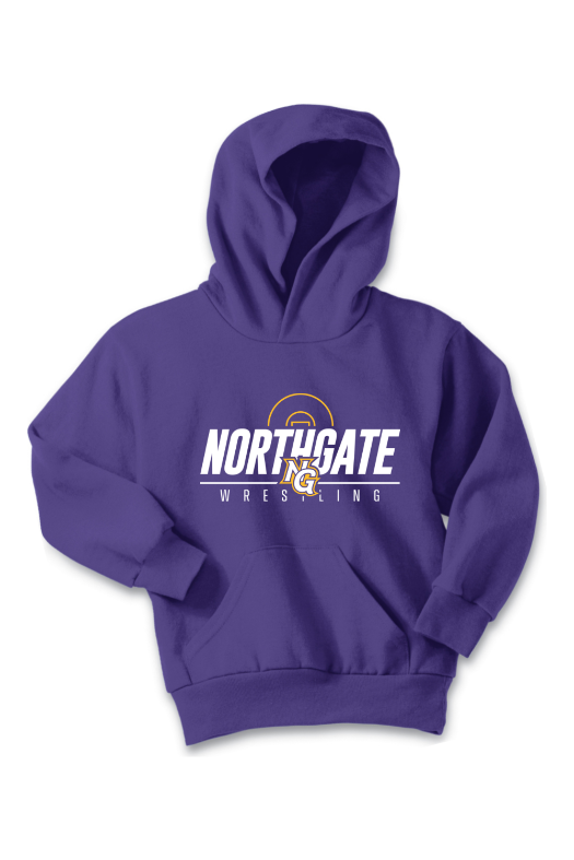 Northgate Middle School Port & Company - Youth Core Fleece Pullover Hooded Sweatshirt. PC90YH