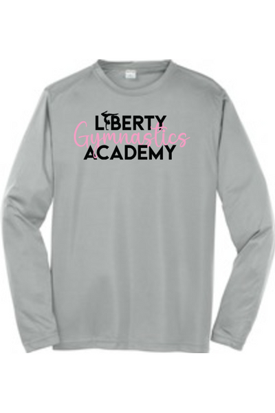 Liberty Gymnastic Academy Sport-Tek Long Sleeve PosiCharge Competitor Tee. ST350LS