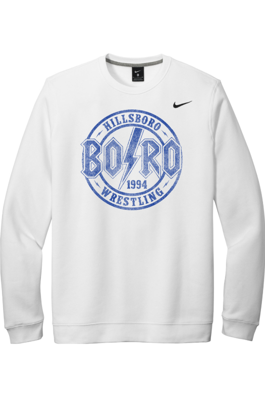 Hillsboro HS Wrestling Nike Club Fleece Crew CJ1614