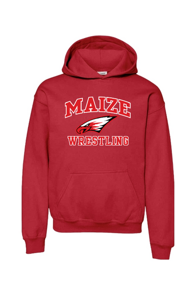 Maize Football Gildan Heavy Blend Youth Hooded Sweatshirt - 18500B