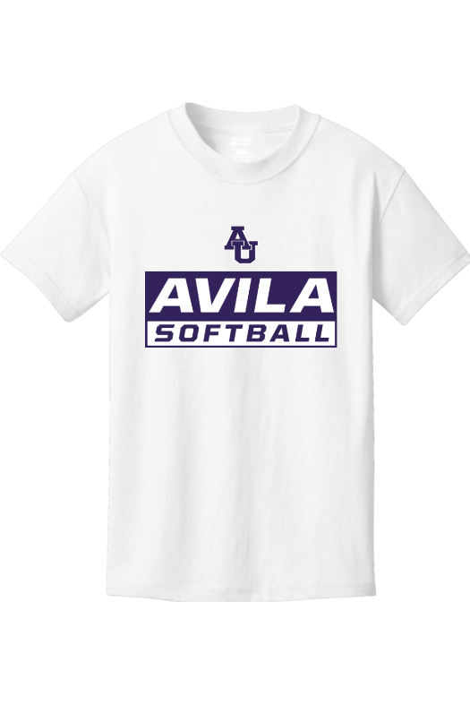 Avila Softball Port & Company - Youth Core Cotton Tee. PC54Y