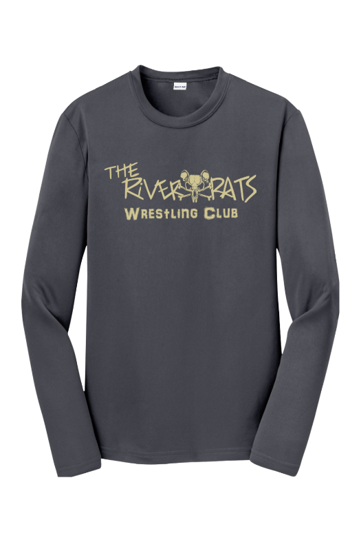 River Rats Wrestling Sport-Tek Youth Long Sleeve PosiCharge Competitor Tee. YST350LS