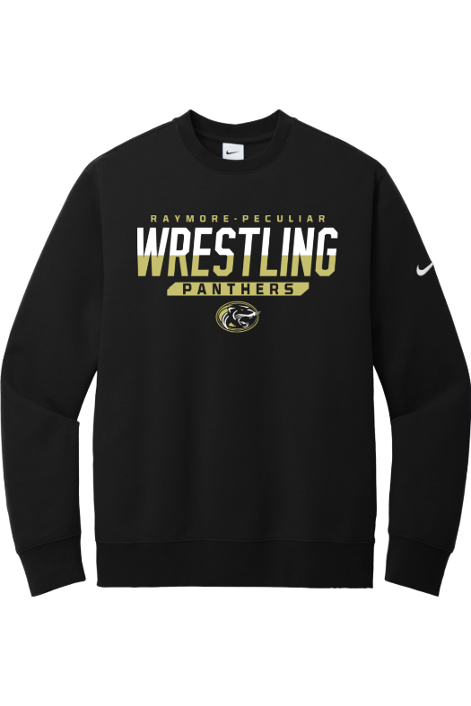 Ray Pec Wrestling Nike Club Fleece Sleeve Swoosh Crew NKFD9863