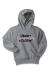 Liberty Gymnastic Academy Port & Company - Youth Core Fleece Pullover Hooded Sweatshirt. PC90YH