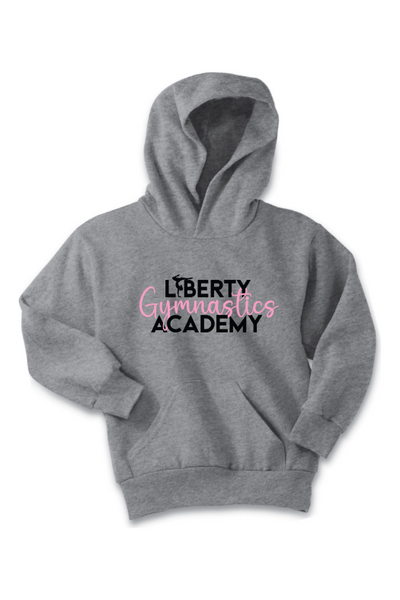 Liberty Gymnastic Academy Port & Company - Youth Core Fleece Pullover Hooded Sweatshirt. PC90YH