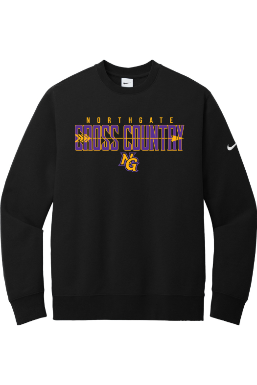 Northgate Middle School Nike Club Fleece Sleeve Swoosh Crew NKFD9863