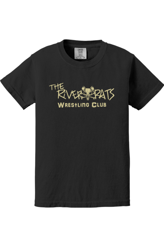 River Rats Wrestling Comfort Colors Garment-Dyed Youth Heavyweight T-Shirt