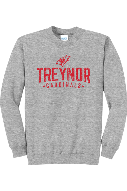 Treynor Wrestling Port & Company - Core Fleece Crewneck Sweatshirt. PC78