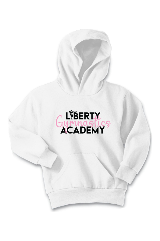 Liberty Gymnastic Academy Port & Company - Youth Core Fleece Pullover Hooded Sweatshirt. PC90YH