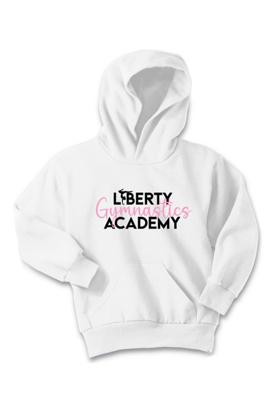 Liberty Gymnastic Academy Port & Company - Youth Core Fleece Pullover Hooded Sweatshirt. PC90YH
