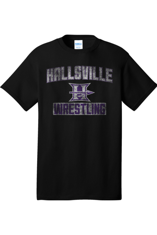 Hallsville Wrestling Port & Company - Core Cotton Tee. PC54