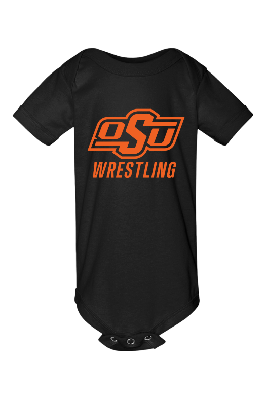 Oklahoma State University Wrestling BELLA + CANVAS Infant Jersey One Piece - 100B