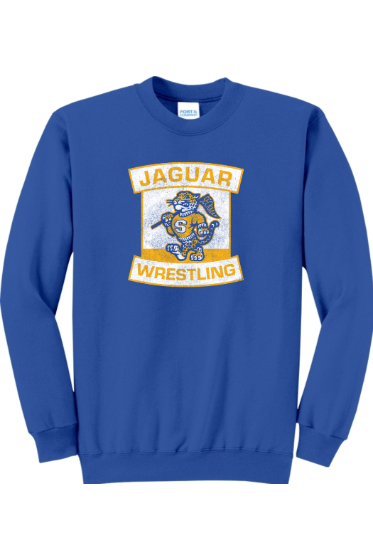 Seckman Wrestling Port & Company - Core Fleece Crewneck Sweatshirt. PC78