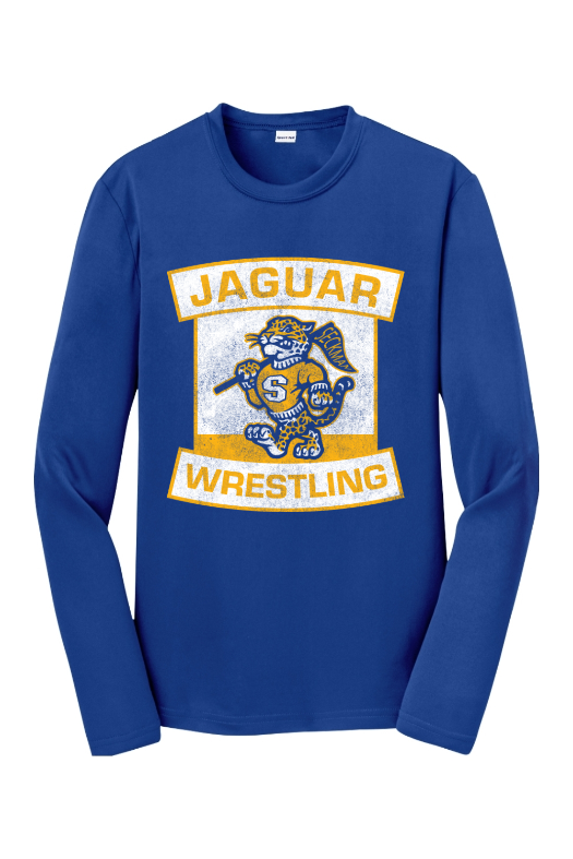 Seckman Wrestling Sport-Tek Youth Long Sleeve PosiCharge Competitor Tee. YST350LS
