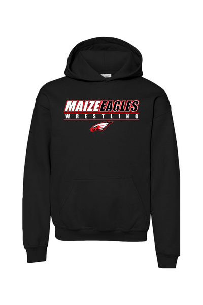 Maize Football Gildan Heavy Blend Youth Hooded Sweatshirt - 18500B