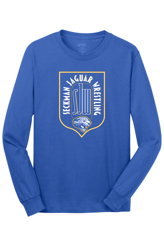 Seckman Wrestling Port & Company - Long Sleeve Core Cotton Tee. PC54LS