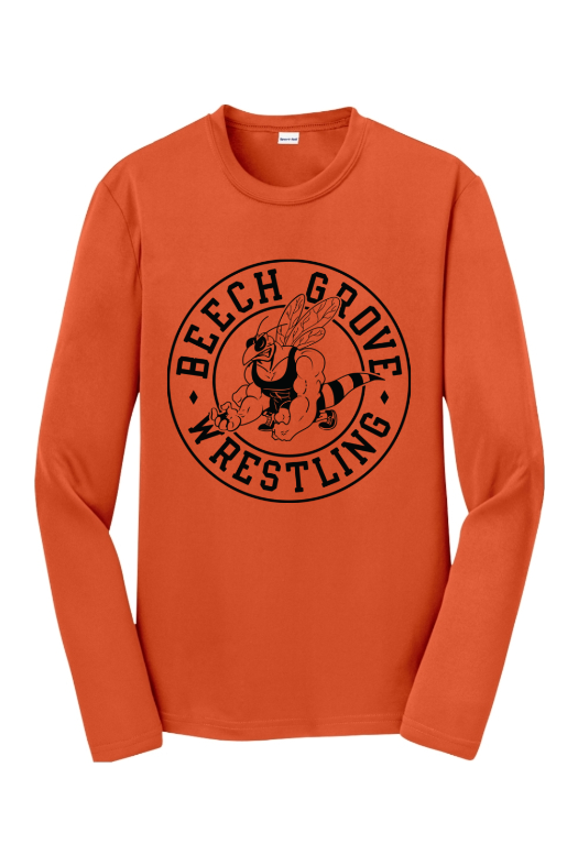 Beech Grove Wrestling Sport-Tek Youth Long Sleeve PosiCharge Competitor Tee. YST350LS