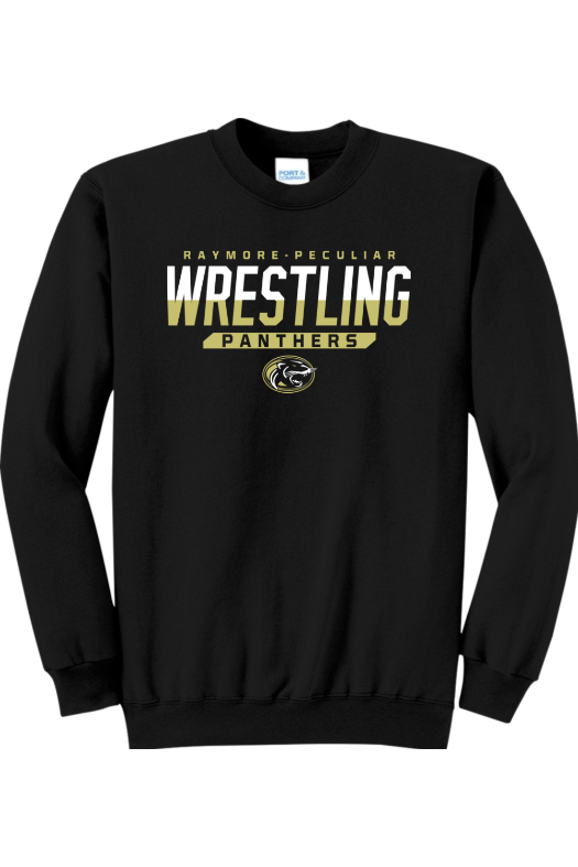 Ray Pec Wrestling Port & Company - Core Fleece Crewneck Sweatshirt. PC78