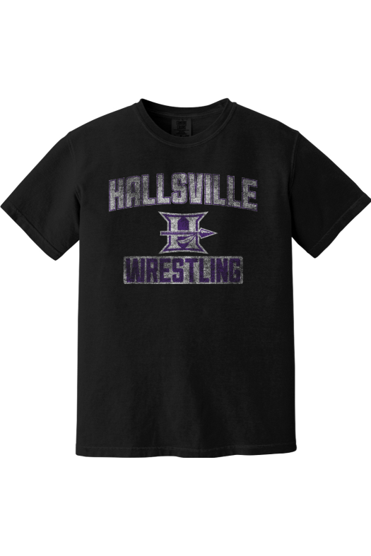 Hallsville Wrestling Comfort Colors Garment-Dyed Heavyweight T-Shirt