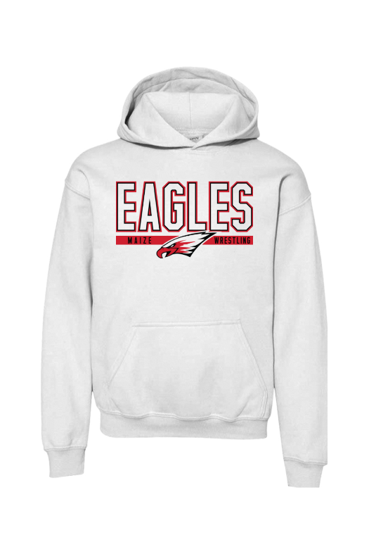 Maize Football Gildan Heavy Blend Youth Hooded Sweatshirt - 18500B