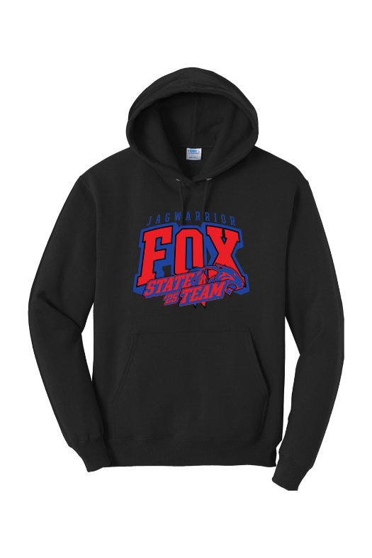 JagWarrior Fox Wrestling Port & Company - Core Fleece Pullover Hooded Sweatshirt. PC78H