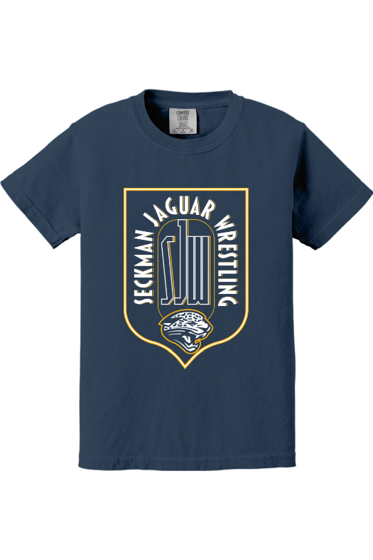 Seckman Wrestling Comfort Colors Garment-Dyed Youth Heavyweight T-Shirt