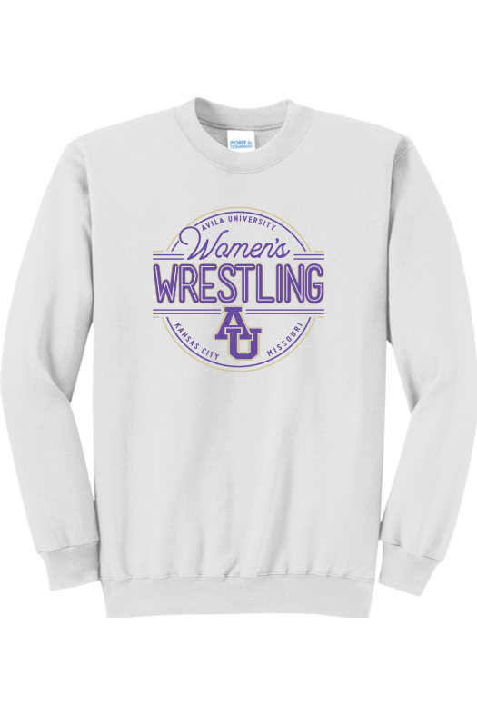 Avila - Women's Wrestling Port & Company - Core Fleece Crewneck Sweatshirt. PC78