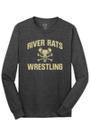 River Rats Wrestling Port & Company - Long Sleeve Core Cotton Tee. PC54LS