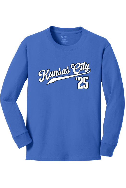 Kansas City Training Center Port & Company Youth Long Sleeve Core Cotton Tee. PC54YLS