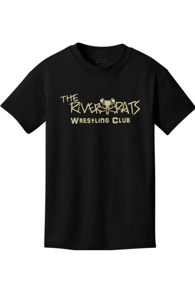 River Rats Wrestling Port & Company - Youth Core Cotton Tee. PC54Y