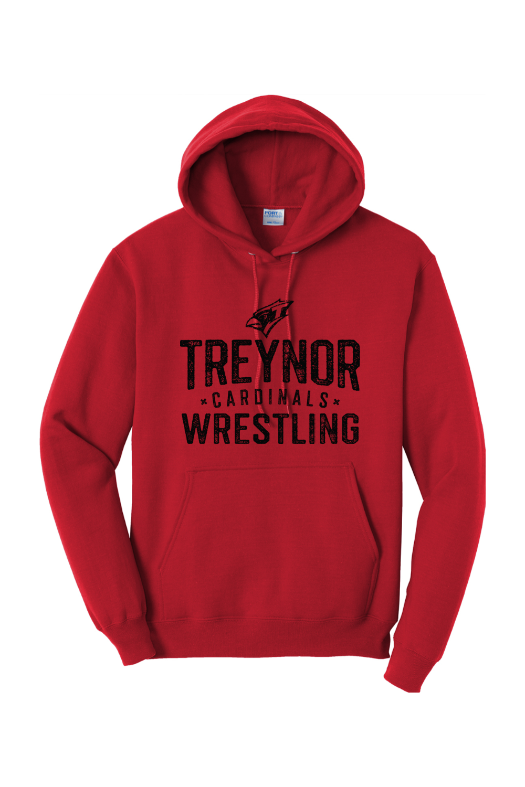 Treynor Wrestling Port & Company - Core Fleece Pullover Hooded Sweatshirt. PC78H