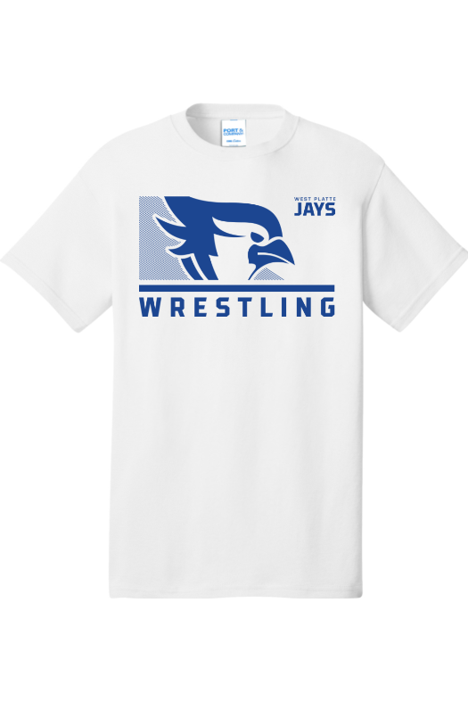 West Platte Wrestling Port & Company - Core Cotton Tee. PC54