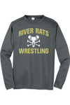 River Rats Wrestling Sport-Tek Long Sleeve PosiCharge Competitor Tee. ST350LS