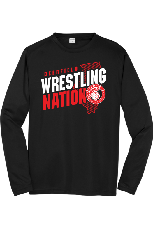 Deerfield High School Sport-Tek Long Sleeve PosiCharge Competitor Tee. ST350LS