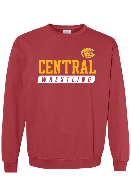 West Allis Central Wrestling Comfort Colors Garment-Dyed Sweatshirt
