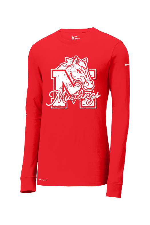 Mill Creek Elementary Nike Dri-FIT Cotton/Poly Long Sleeve Tee. NKBQ5230