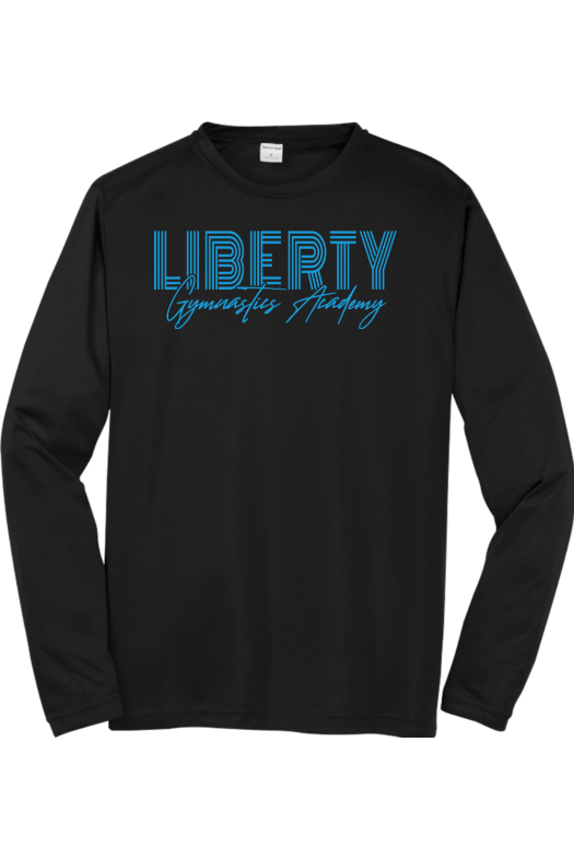 Liberty Gymnastic Academy Sport-Tek Long Sleeve PosiCharge Competitor Tee. ST350LS