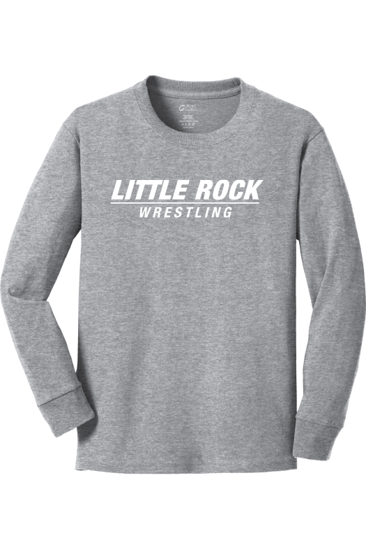 University of Arkansas at Little Rock - Wrestling Port & Company Youth Long Sleeve Core Cotton Tee. PC54YLS