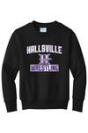 Hallsville Wrestling Port & Company - Youth Core Fleece Crewneck Sweatshirt. PC90Y