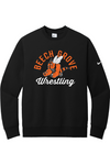 Beech Grove Wrestling Nike Club Fleece Sleeve Swoosh Crew NKFD9863