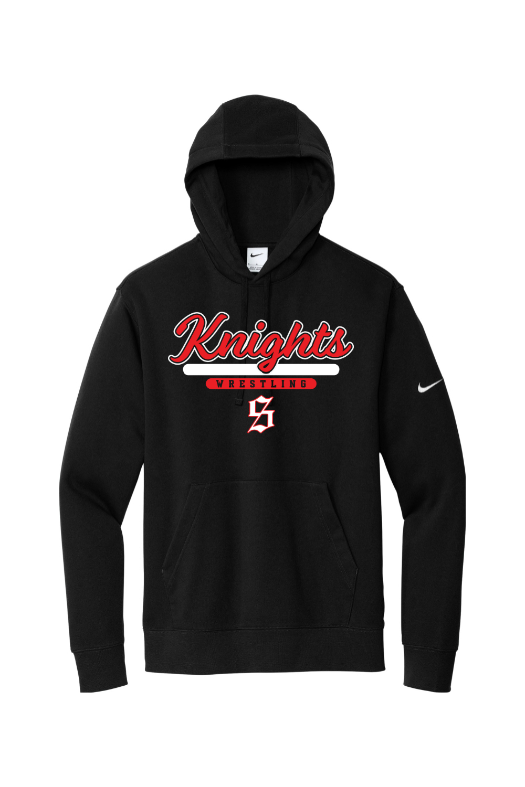 Stratford High School Nike Club Fleece Sleeve Swoosh Pullover Hoodie NKDR1499