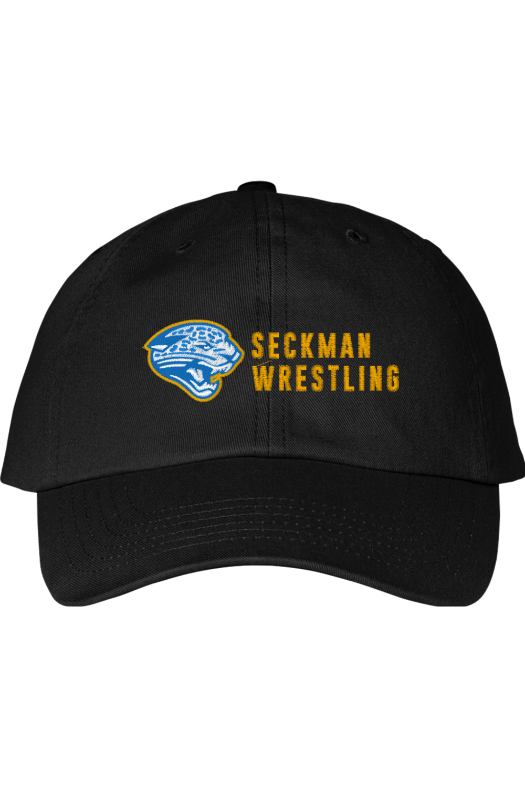 Seckman Wrestling Valucap Adult Bio-Washed Classic Dad Hat (emb)