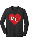 Mill Creek Elementary Port & Company Youth Long Sleeve Core Cotton Tee. PC54YLS