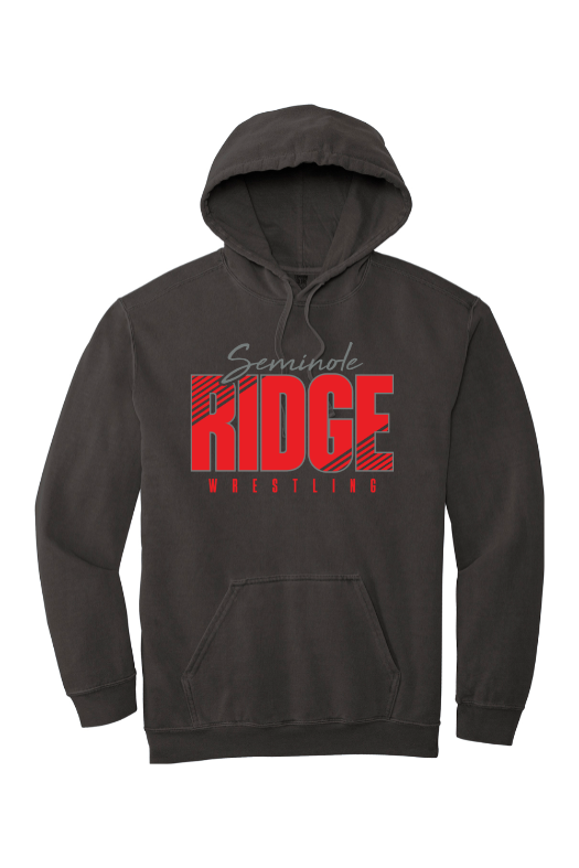 Seminole Ridge High School - Wrestling Comfort Colors Garment-Dyed Hooded Sweatshirt