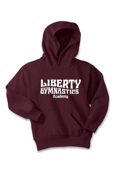 Liberty Gymnastic Academy Port & Company - Youth Core Fleece Pullover Hooded Sweatshirt. PC90YH
